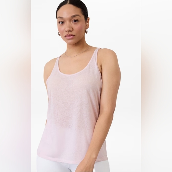 Athleta Soft Pink Women's Sleeveless Tank Top, Size Medium - Picture 1 of 5